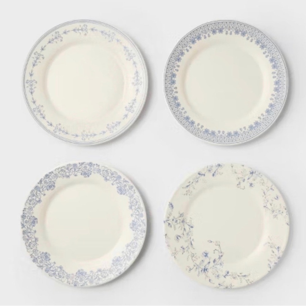 Studio McGee 4pc 10.5" Melamine Mixed Pattern Dinner Plate Set - Threshold™